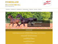 pferdeland-brandenburg.de Webseite Vorschau