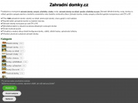 zahradni-domky.cz Webseite Vorschau