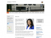 namibiaembassy.be Webseite Vorschau