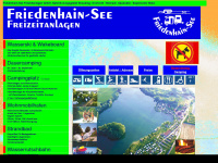 friedenhainsee.de Webseite Vorschau