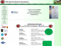 hundeschule-baumgarten.com Webseite Vorschau