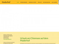 maderhof.de Webseite Vorschau