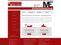 me-sicherheitstechnik.de Webseite Vorschau