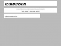 dividendeninfo.de Webseite Vorschau