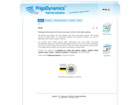 frigodynamics.com Webseite Vorschau