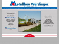 metallbau-wuerdinger.de Webseite Vorschau
