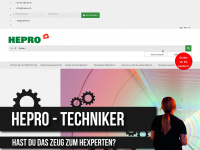 hepro.ch Webseite Vorschau