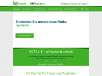 actavis.at Webseite Vorschau