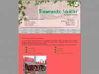blumenecke-schüller.de Webseite Vorschau