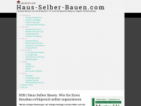 haus-selber-bauen.com Webseite Vorschau
