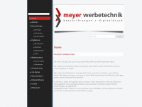 meyer-werbetechnik.ch Webseite Vorschau