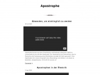 apostrophe.at Webseite Vorschau