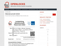 openlocks.at Webseite Vorschau