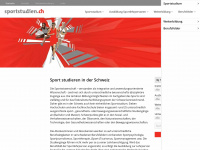 sportstudien.ch Webseite Vorschau