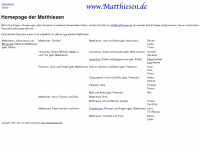 matthiesen.de Webseite Vorschau