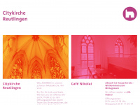 citykirche-reutlingen.de Webseite Vorschau