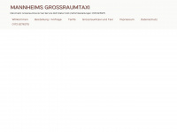 mannheims-grossraumtaxi.de Webseite Vorschau