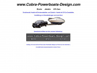 cobra-powerboats-design.com Webseite Vorschau