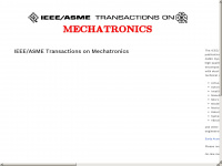 ieee-asme-mechatronics.org Webseite Vorschau