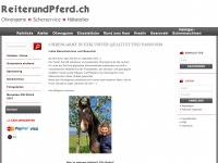 reiterundpferd.ch Webseite Vorschau