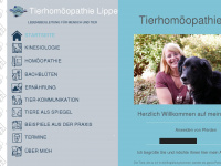 tierhomoeopathie-lippe.de Webseite Vorschau
