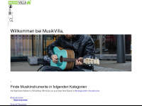 musik-villa.de Webseite Vorschau