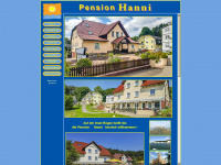pension-hanni.de Webseite Vorschau