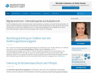 migrationsrecht.net Webseite Vorschau