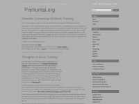 prefrontal.org Webseite Vorschau