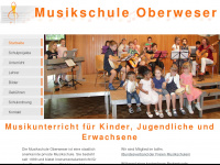 musikschule-oberweser.de Webseite Vorschau