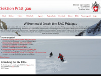 sac-praettigau.ch Webseite Vorschau