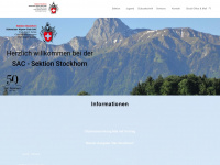 sacstockhorn.ch Webseite Vorschau