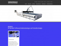innomax-wasserstrahlschneiden.de Webseite Vorschau