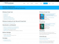 windows-scripting.de Webseite Vorschau