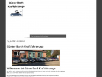 guenter-barth-kraftfahrzeuge.de Webseite Vorschau