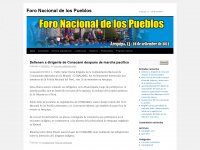 foronacionaldelospueblos.wordpress.com Webseite Vorschau