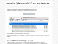 cyberduck.de Webseite Vorschau