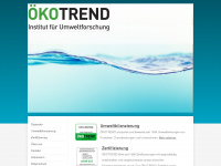 oeko-trend.de Webseite Vorschau