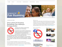 fairroaming.org Webseite Vorschau