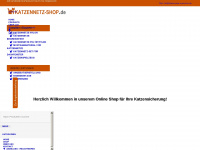 katzennetz-shop.de Webseite Vorschau