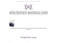wuerzburger-madrigalchor.de Webseite Vorschau