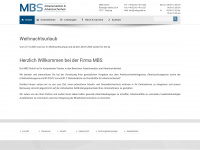 mbsgmbh.eu Webseite Vorschau