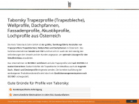 taborskyprofil.com Webseite Vorschau