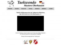 taekwondo-masters-oberhausen.de Webseite Vorschau