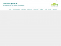 wohnen60plus.ch Webseite Vorschau