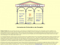 catena-aurea.de Webseite Vorschau