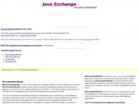 javaexchange.com Webseite Vorschau