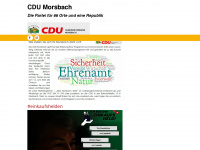 cdu-morsbach.de Webseite Vorschau