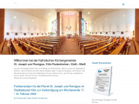 rheinbogen-kirche.de Webseite Vorschau
