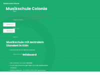musikschule-colonia.de Webseite Vorschau